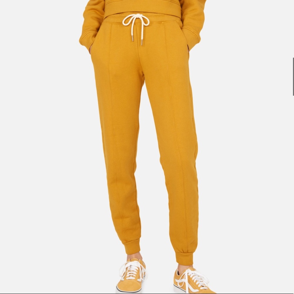 Organic Cotton & Fleece Front Seam Jogger